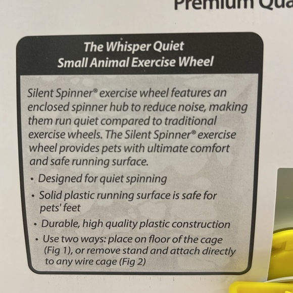 NWT KAYTEE SILENT SPINNER HAMSTER GERBIL WHEEL 6.5 INCH BLUE QUIET EXERCISE - Picture 5 of 7